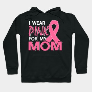 I Pink Wear Mom Breast Cancer Awareness Hoodie